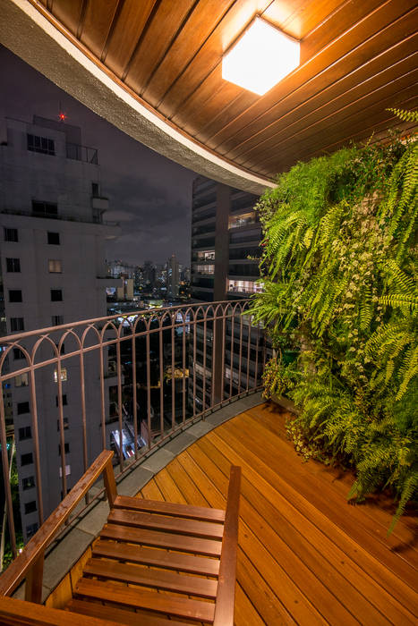 Apartamento Leopoldo, Sacada Sacada Modern balcony, veranda & terrace