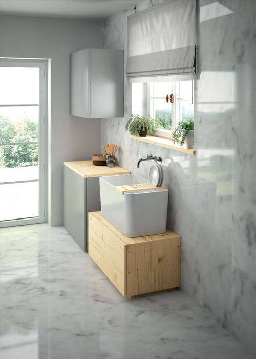 Tribo, Melissa vilar Melissa vilar Modern style kitchen Ceramic Sinks & taps