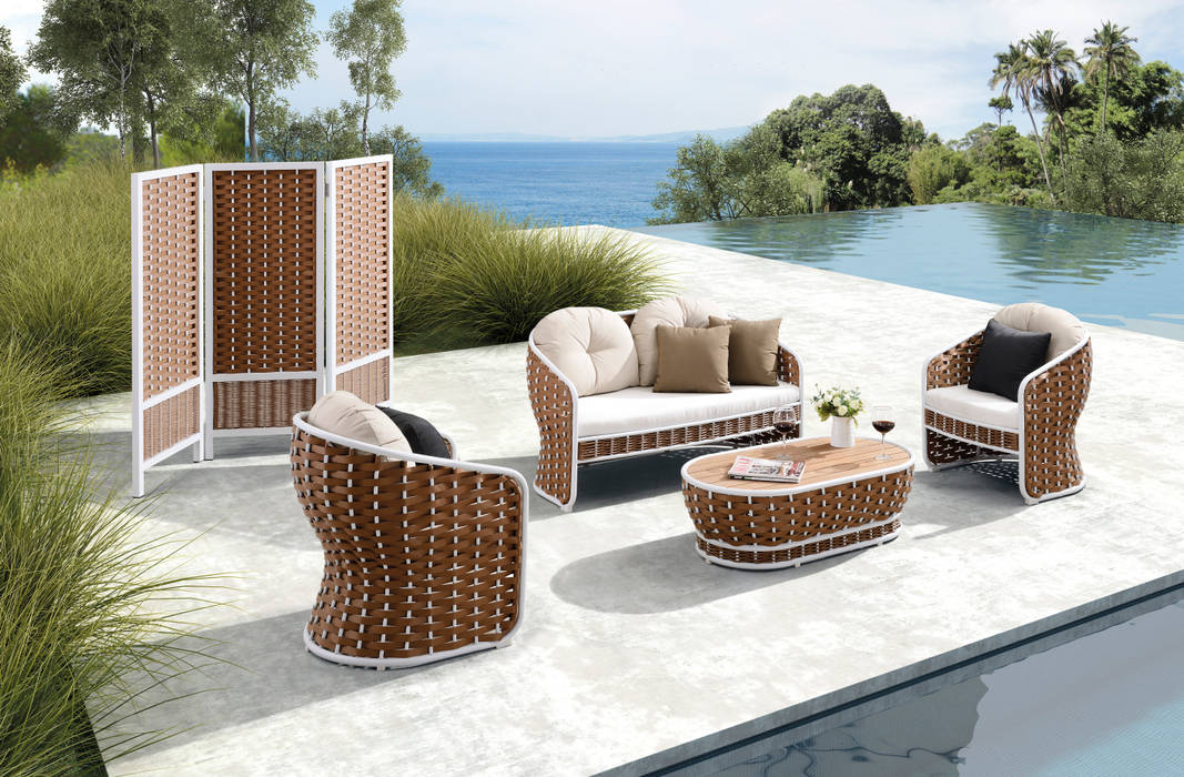 Outdoor Lounge Serie Honolulu, Rattania GmbH Rattania GmbH Moderner Garten Möbel