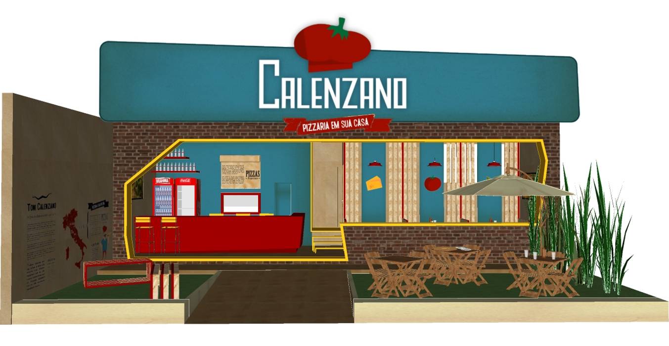 Pizzaria Calenzano, iS arquitetura iS arquitetura 商业空间 餐廳