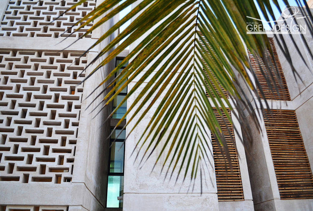 CASA DUNAS, Yucatan Green Design Yucatan Green Design Pasillos, vestíbulos y escaleras de estilo tropical