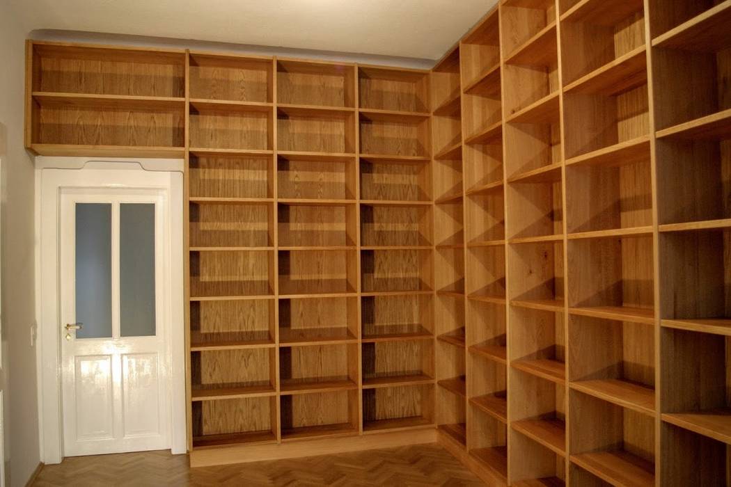 Einbaumöbel und Garderoben, Atelier Sinnesmagnet Atelier Sinnesmagnet Living room Solid Wood Multicolored Shelves