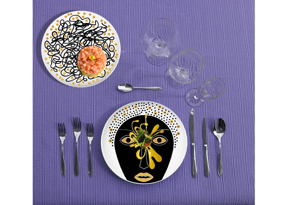 progetto, KIASMO KIASMO Modern dining room Crockery & glassware