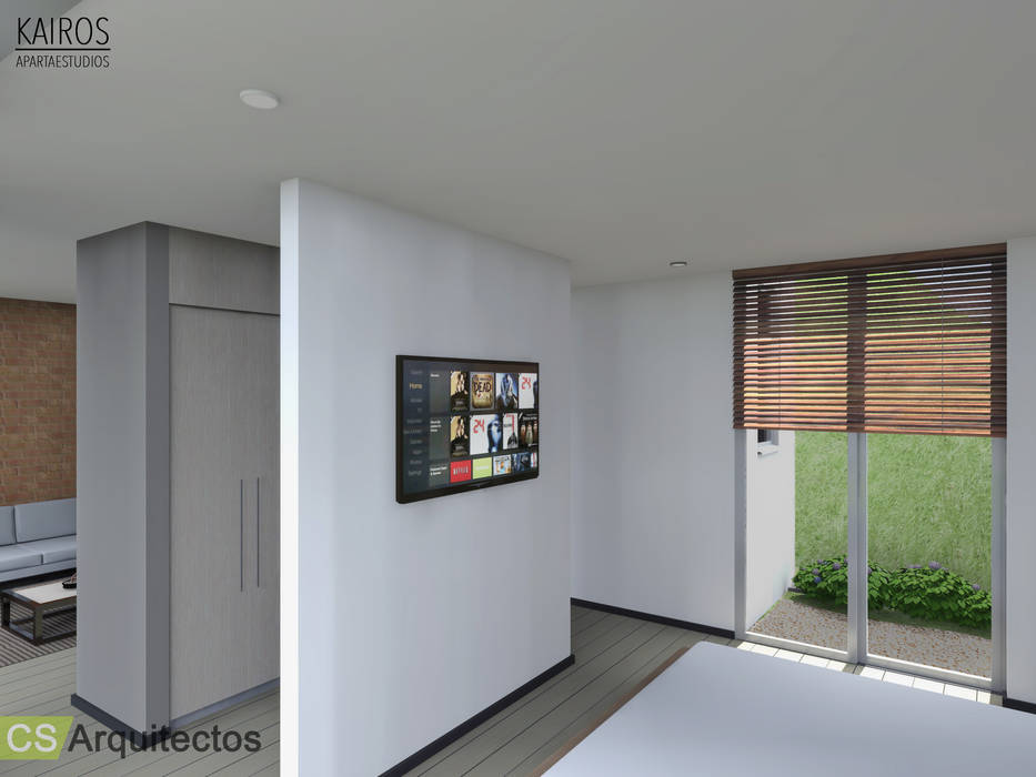 Kairos Apartaestudios, CS Arquitectos CS Arquitectos ห้องนอน