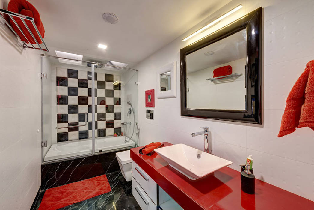 Agarwal Residence, Spaces and Design Spaces and Design Modern bathroom