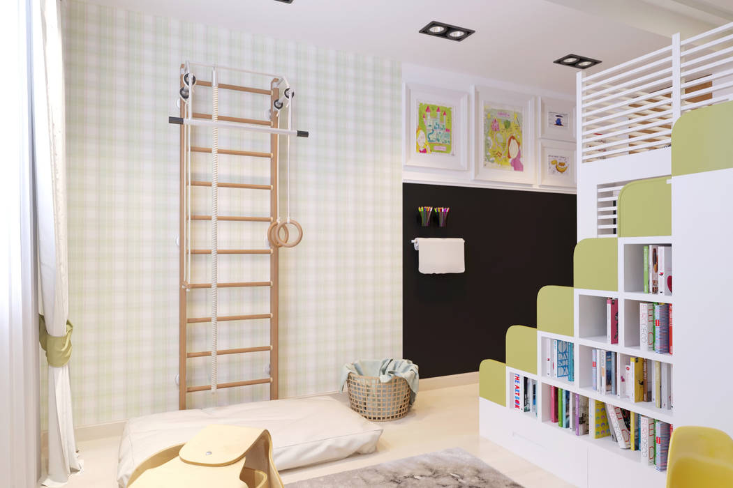 Дизайн-проект трехкомнатной квартиры для молодой семейной пары. , Катя Волкова Катя Волкова Nursery/kid’s room