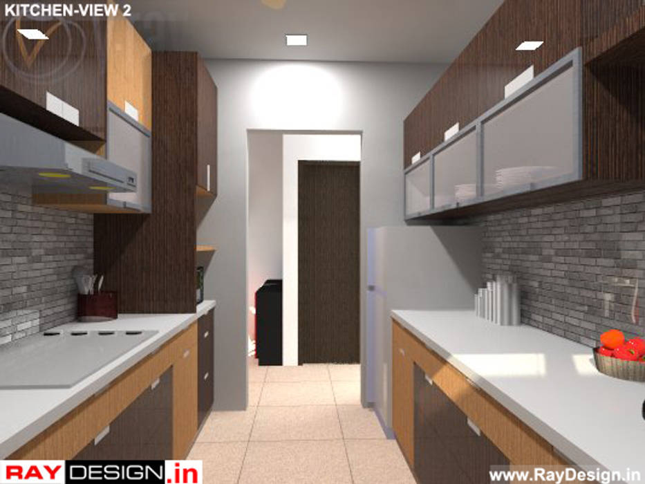 House in Mumbai, Ray Design World Ray Design World Modern kitchen