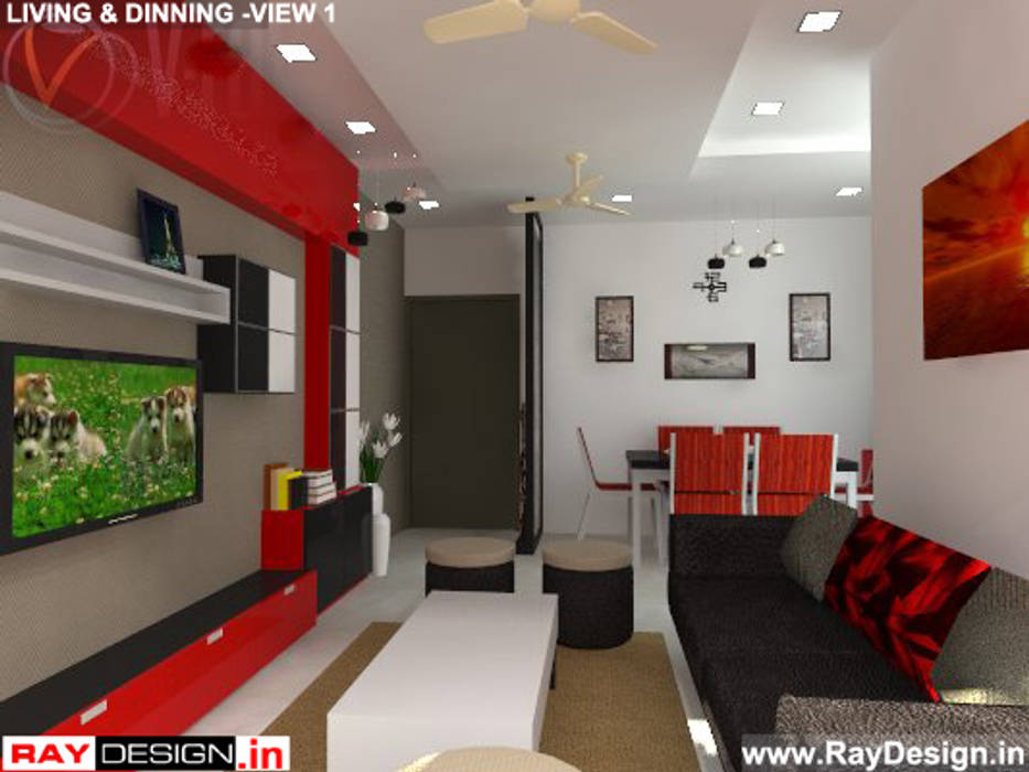 House in Mumbai, Ray Design World Ray Design World Modern living room