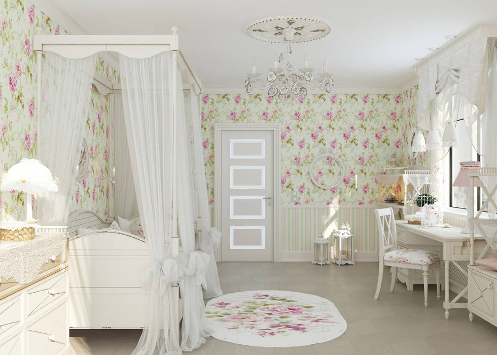 Детская комната для девочки Студия дизайна Дарьи Одарюк Детская комнатa в классическом стиле