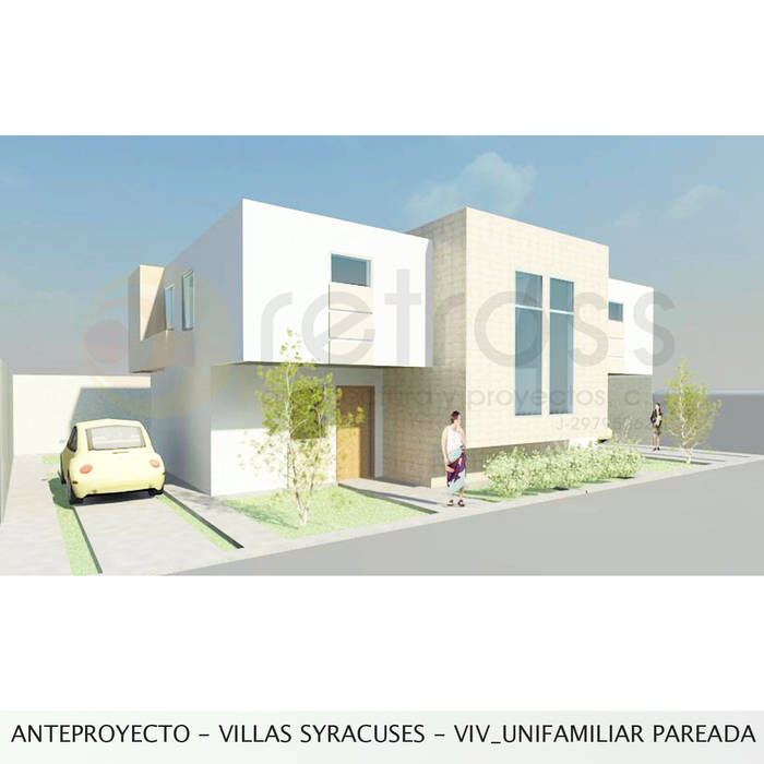 Vivienda unifamiliar pareada retross arquitectura y proyectos Casas de estilo minimalista