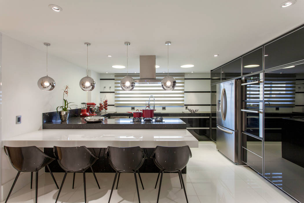 Apartamento Palazzo, Designer de Interiores e Paisagista Iara Kílaris Designer de Interiores e Paisagista Iara Kílaris Cocinas de estilo moderno Mármol