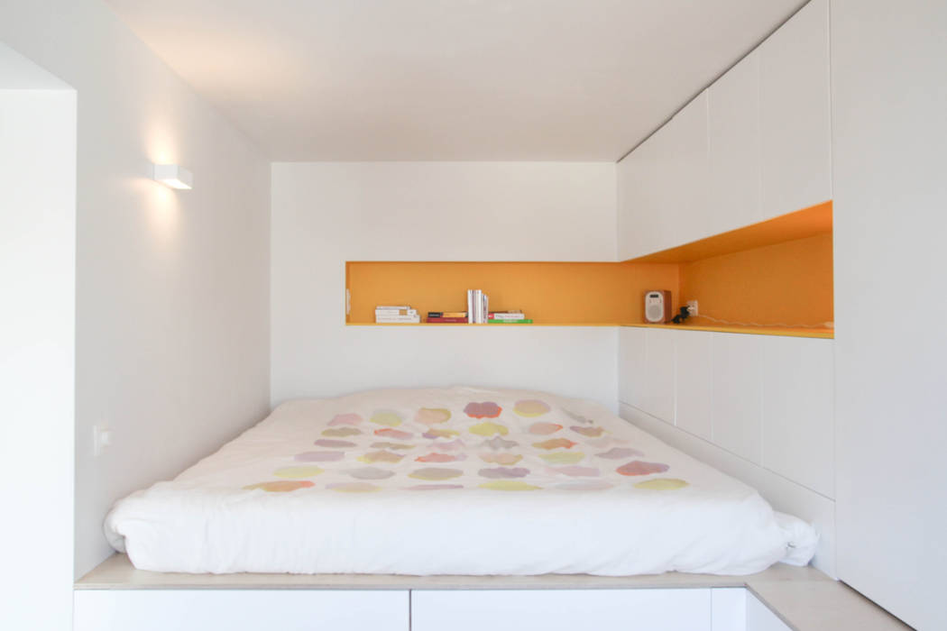 Rénovation d'un appartement bruxellois, Alizée Dassonville | architecture Alizée Dassonville | architecture Camera da letto moderna