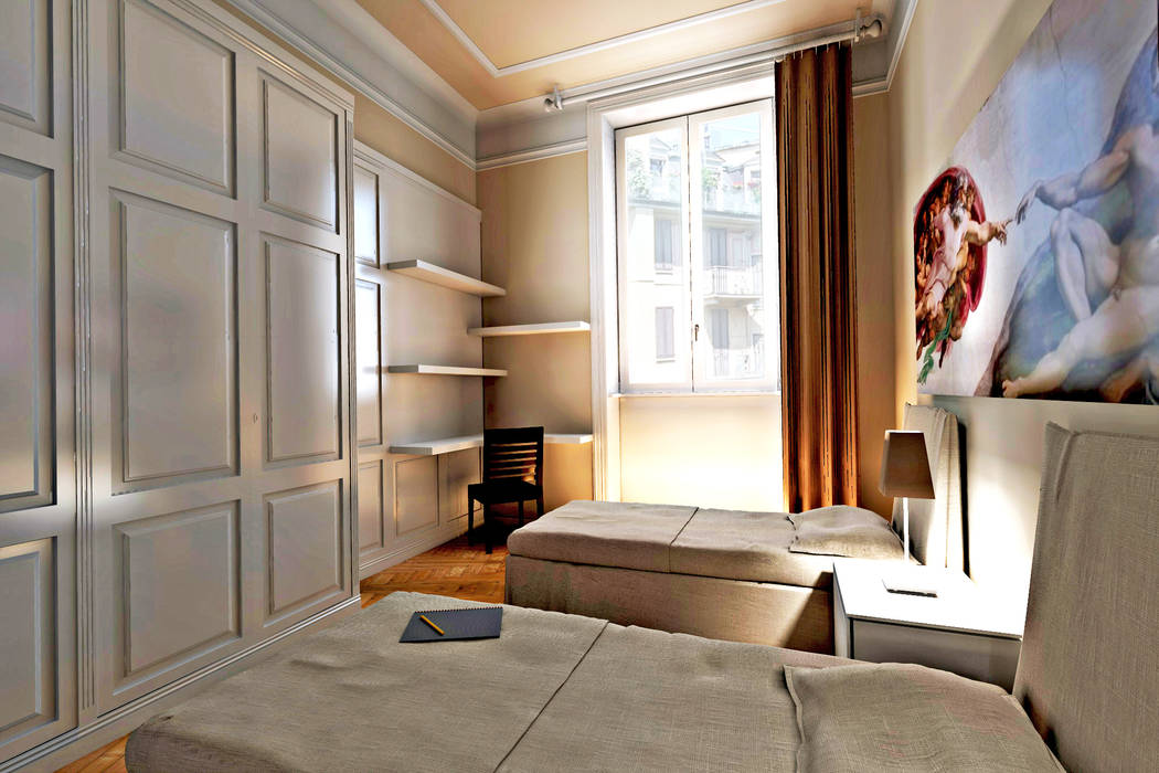 Virtual home staging case private, Studio di Architettura Tundo Studio di Architettura Tundo Modern style bedroom