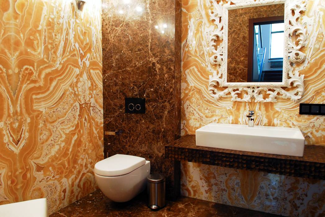 Загородный дом, Армен Мелконян Армен Мелконян 現代浴室設計點子、靈感&圖片