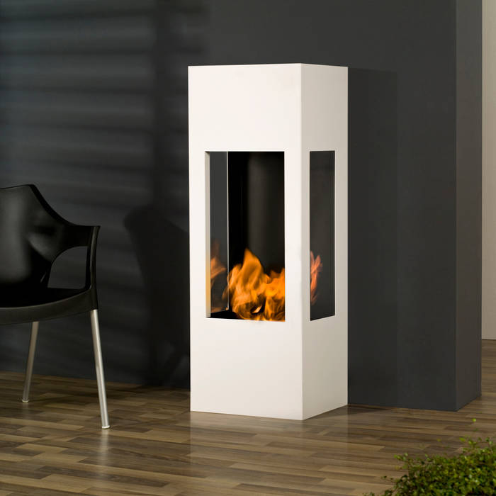 prism fire Opti-myst (heat), muenkel design - Elektrokamine aus Großentaft muenkel design - Elektrokamine aus Großentaft غرفة المعيشة ديكورات مدفأة الحطب