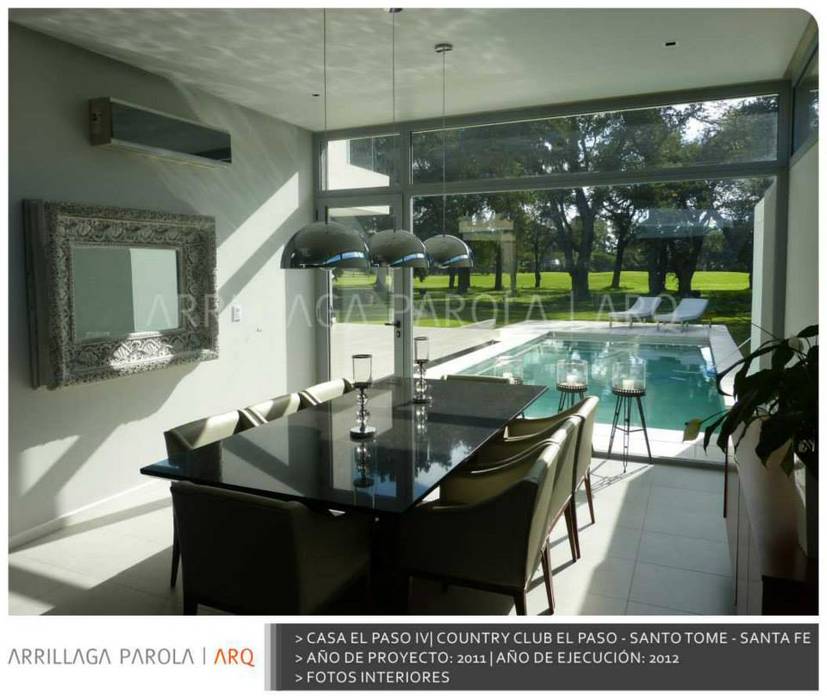 Casa El paso IV, ARRILLAGA&PAROLA ARRILLAGA&PAROLA Piletas modernas: Ideas, imágenes y decoración