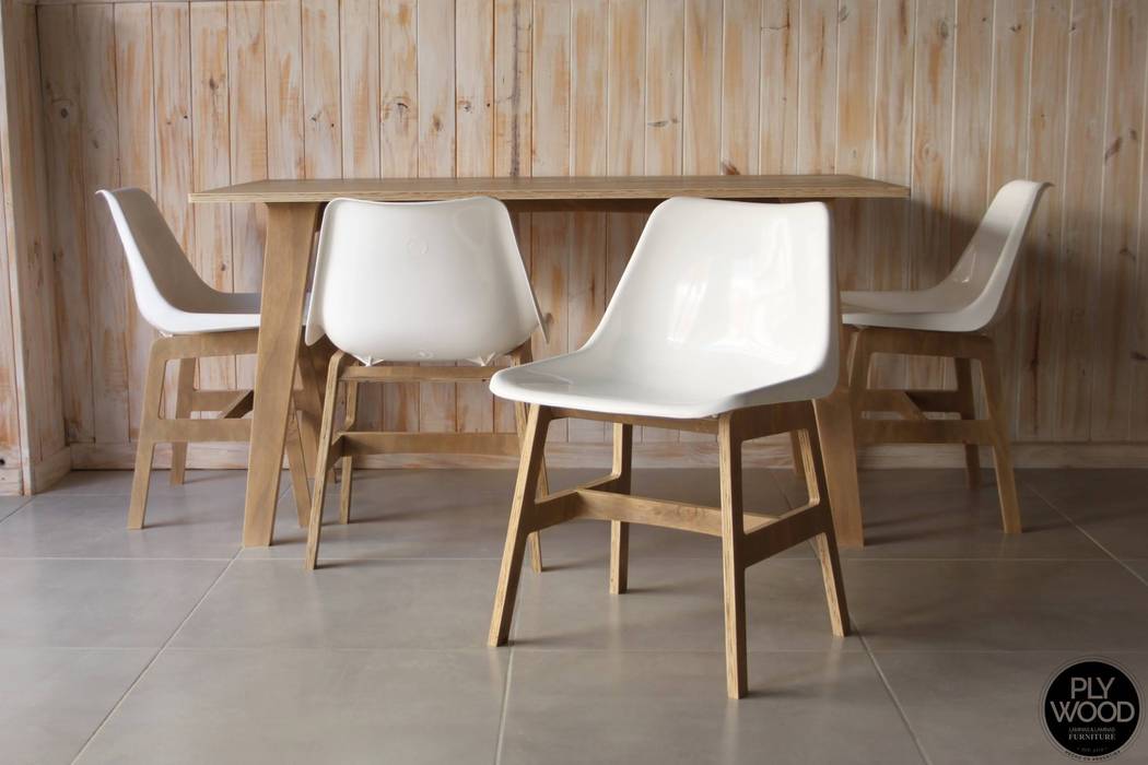 Muebles de Diseño Plywood, Plywood Plywood Comedores modernos Sillas y banquetas