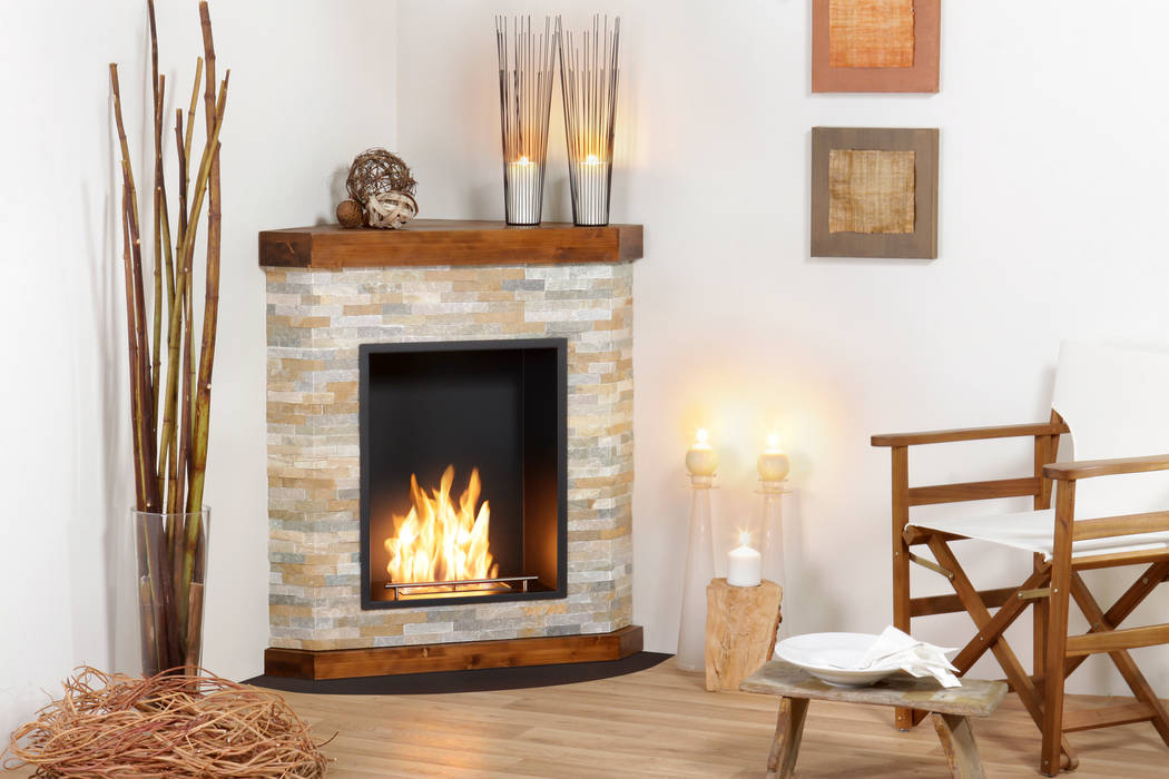 Galano, muenkel design - Elektrokamine aus Großentaft muenkel design - Elektrokamine aus Großentaft Phòng khách Fireplaces & accessories