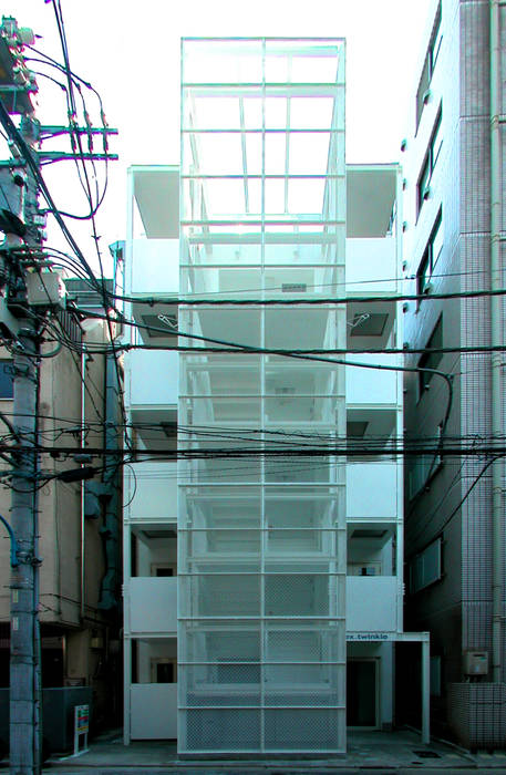 ワンルームマンション1, ユミラ建築設計室 ユミラ建築設計室 Modern houses