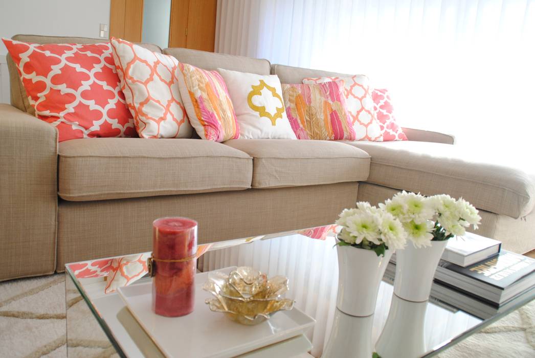 Brilho e Luz! - Decoração de sala de estar e jantar, White Glam White Glam Salas de estar modernas