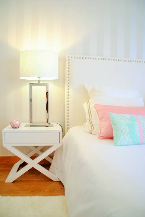 Suite Love - Decoração de Quarto, White Glam White Glam Modern style bedroom