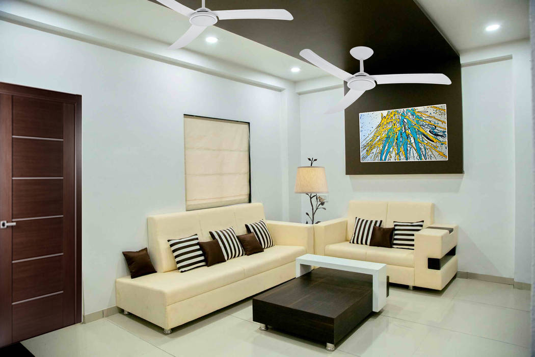 3 BHK Sample Flat, ZEAL Arch Designs ZEAL Arch Designs Living room