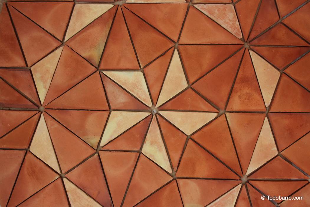 Suelo cerámico de Penrose (rojizo-paja 01) todobarro Paredes y suelos de estilo moderno Cerámico Baldosas y azulejos
