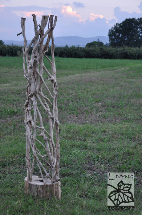 Lampade da terra "Kenosi", Livyng Ecodesign Livyng Ecodesign Вітальня Дерево Дерев'яні Освітлення