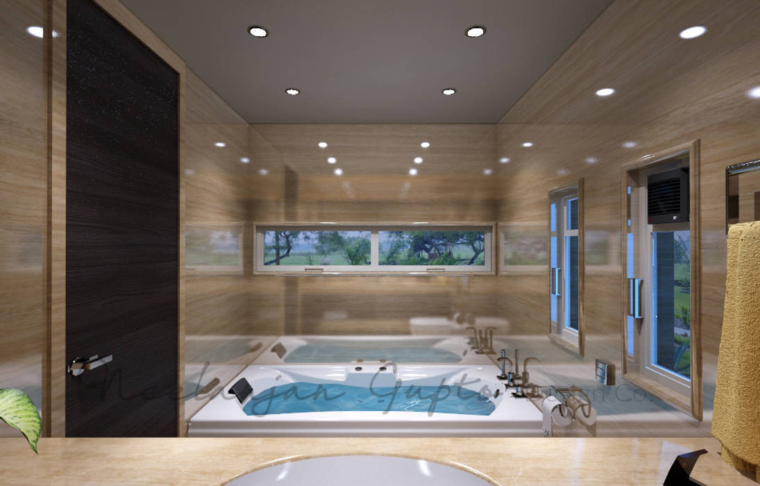 homify Modern bathroom Marble Bathtubs & showers