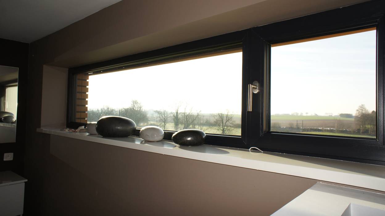 Salle de bain Bureau d'Architectes Desmedt Purnelle Fenêtres & Portes modernes