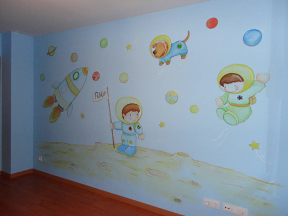 Murales infantiles, DecoPared DecoPared Dormitorios infantiles de estilo ecléctico