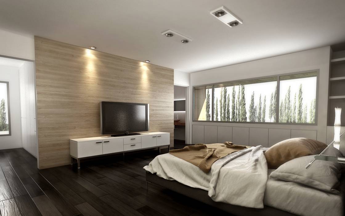 Vivienda en Rincon de Emilio, Neuquen Capital, Argentina: Dormitorios de estilo  por Chazarreta-Tohus-Almendra