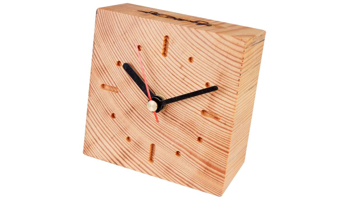 ECO WOOD CLOCK Altavola Design Sp. z o.o. Rustic style living room Wood Wood effect Accessories & decoration