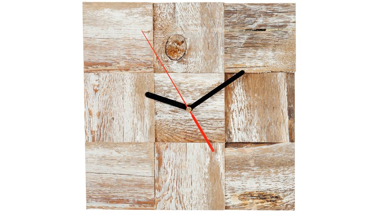 DRIFTWOOD CLOCK Altavola Design Sp. z o.o. Rustic style living room Wood Wood effect Accessories & decoration