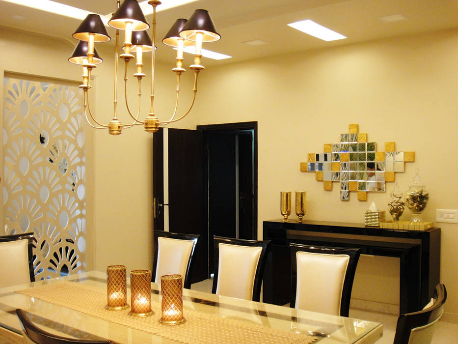 Residence Design, Sandesh Vihar, H5 Interior Design H5 Interior Design Modern dining room