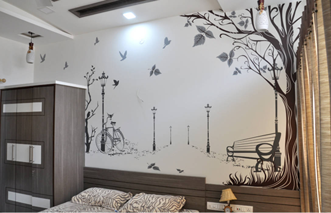 Bedroom Graphics, BION Creations Pvt. Ltd. BION Creations Pvt. Ltd. Спальня