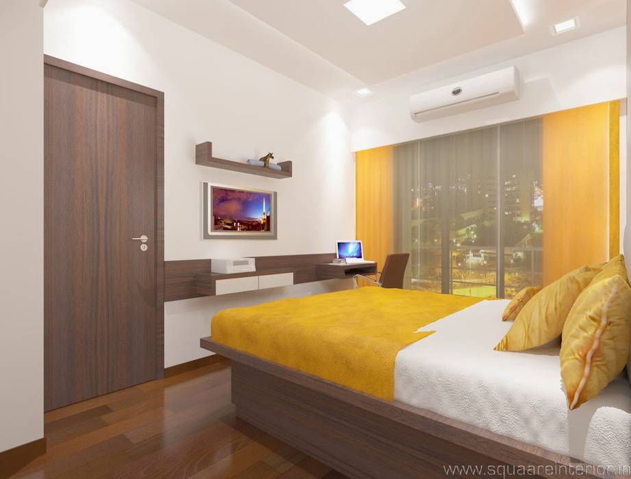 Rustomjee, Thane, suneil suneil Modern style bedroom