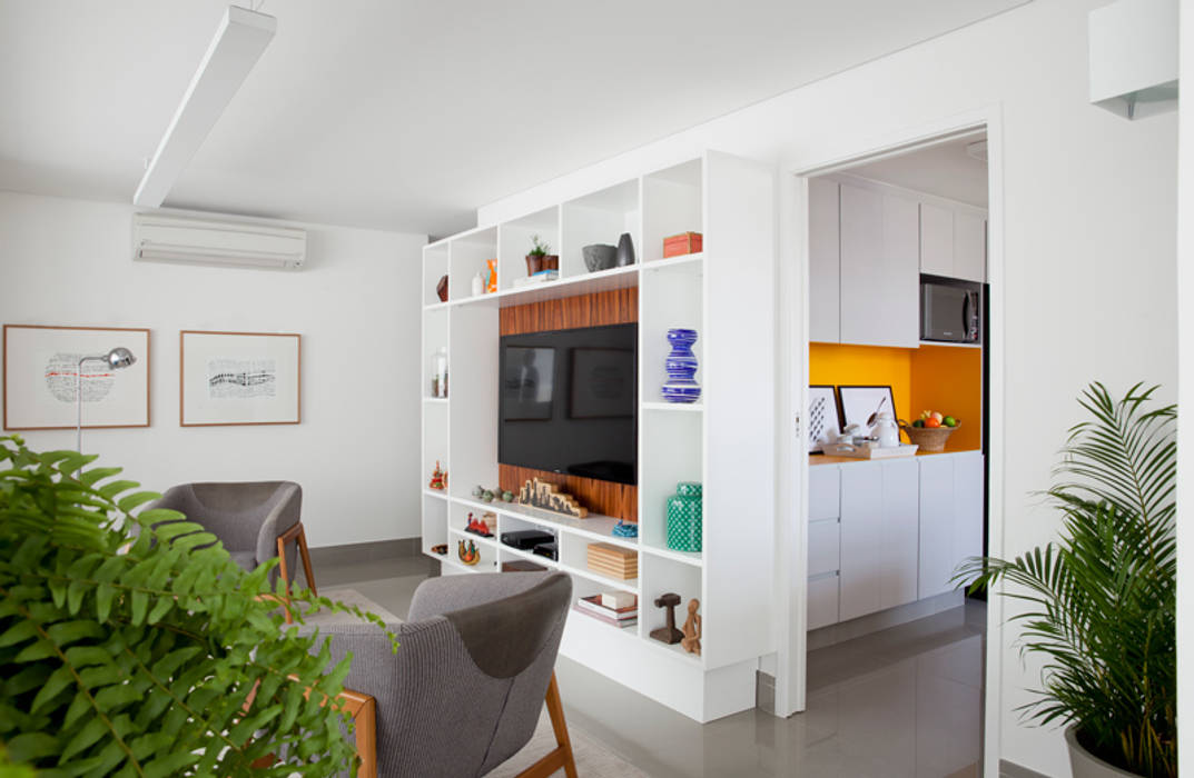 Apartamento da Thaís e do Carlos, INÁ Arquitetura INÁ Arquitetura Modern Yemek Odası