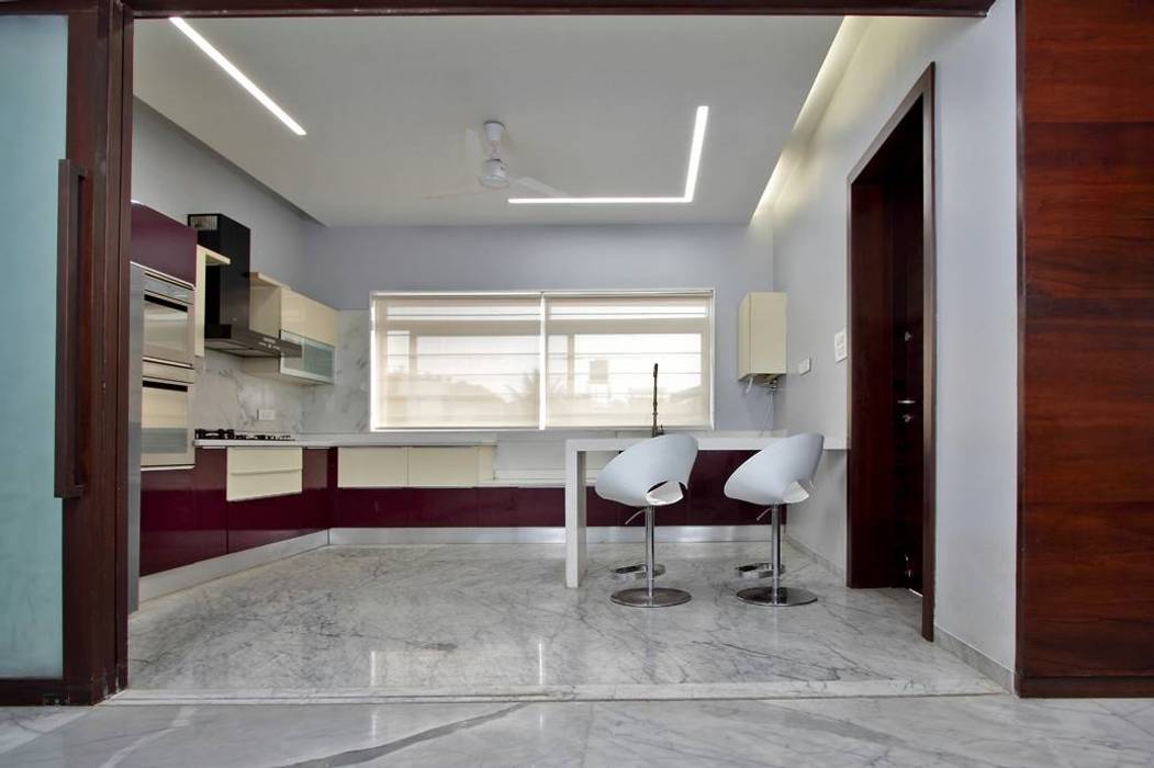 Babu Residence, Planet 3 Studios P Limited Planet 3 Studios P Limited Modern kitchen