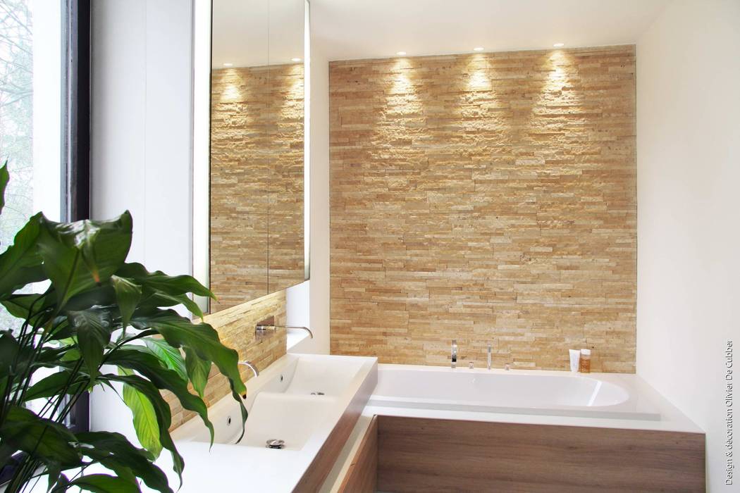 Salle de bain à Uccle, Olivier De Cubber - Architecture d'intérieur, design & décoration Olivier De Cubber - Architecture d'intérieur, design & décoration Modern bathroom