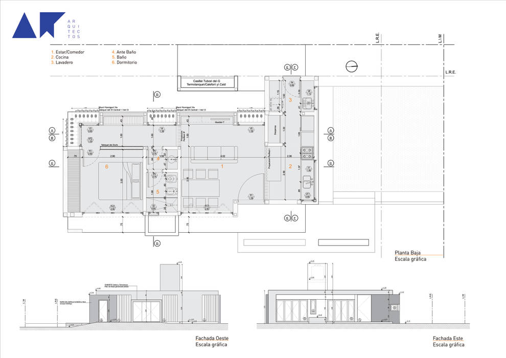 casa ZR, AR arquitectos AR arquitectos モダンな 家