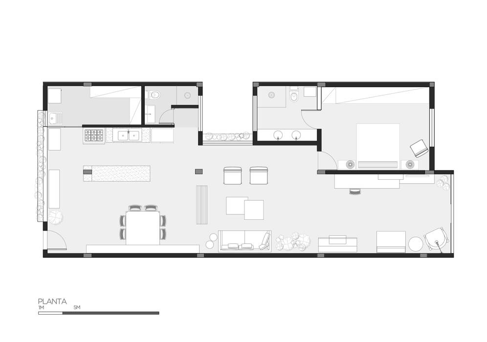 Apto. João, RSRG Arquitetos RSRG Arquitetos Paredes y pisos de estilo minimalista