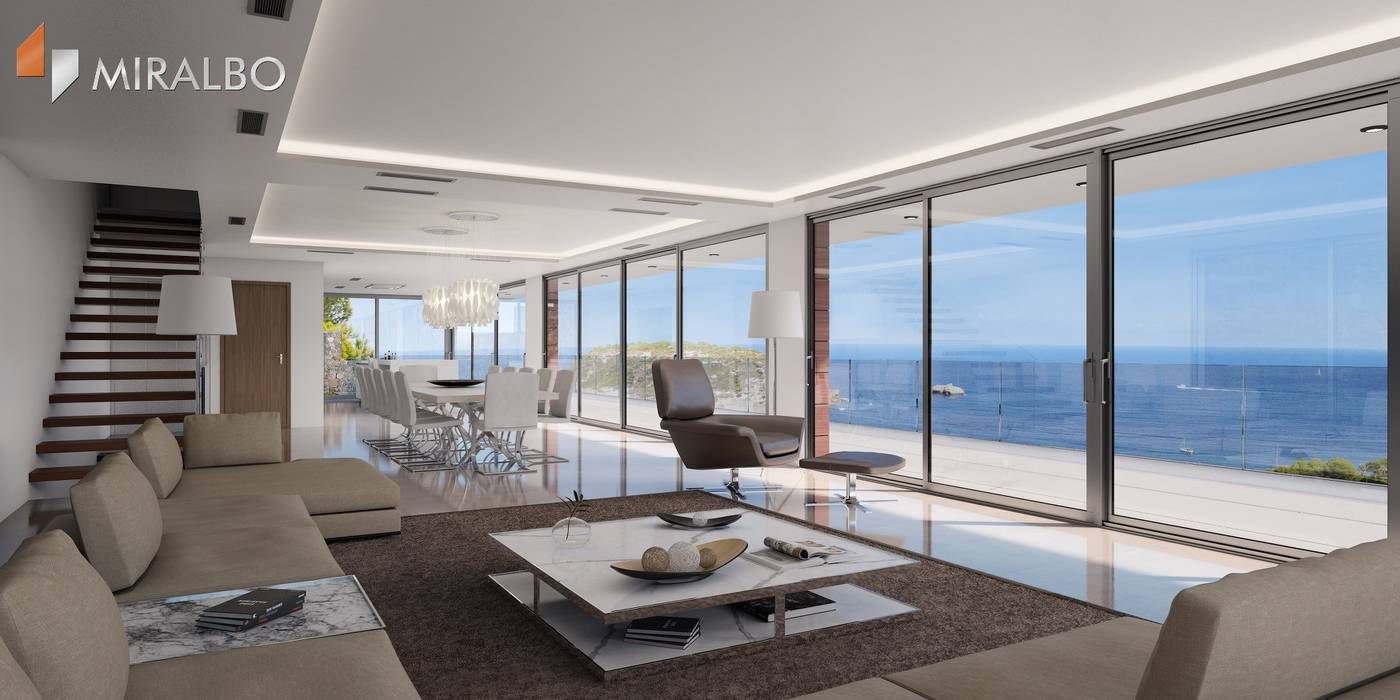 Villa Poseidon, Miralbó Excellence Miralbó Excellence Modern Living Room