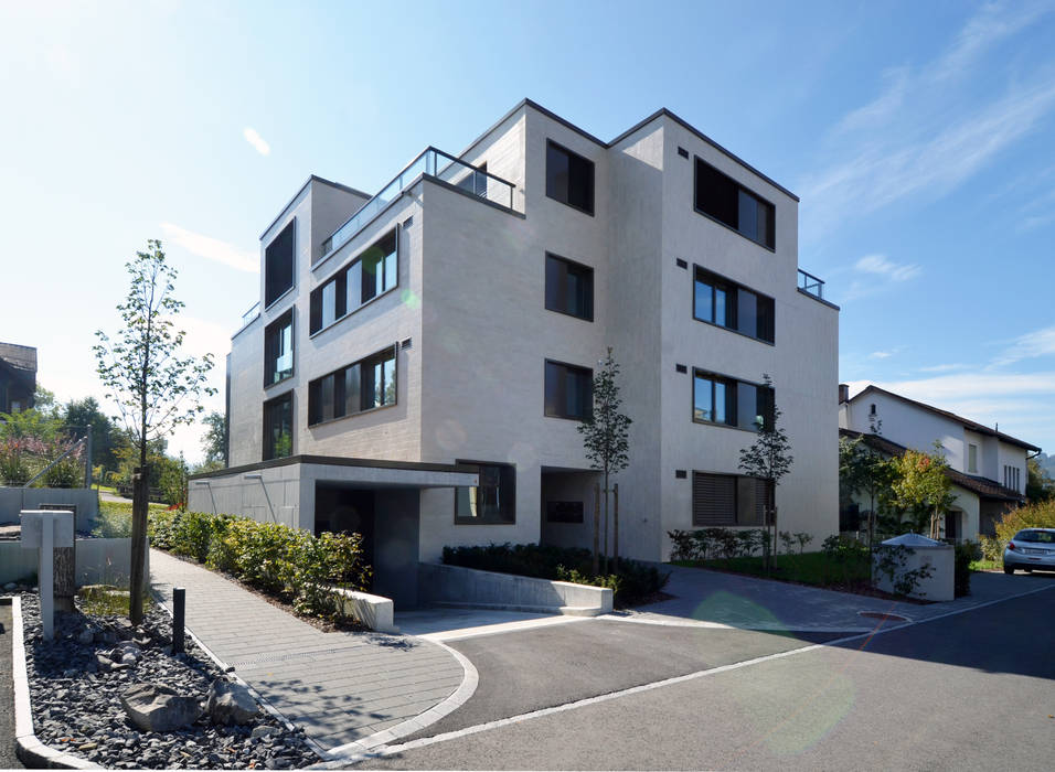 Mehrfamilienhaus Etzelstrasse 11, Einsiedeln, Fröhlich Architektur AG Fröhlich Architektur AG Maisons modernes