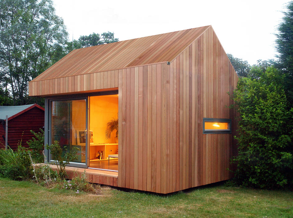 Estudios de cubierta inclinada 3, ecospace españa ecospace españa บ้านและที่อยู่อาศัย ไม้ Wood effect