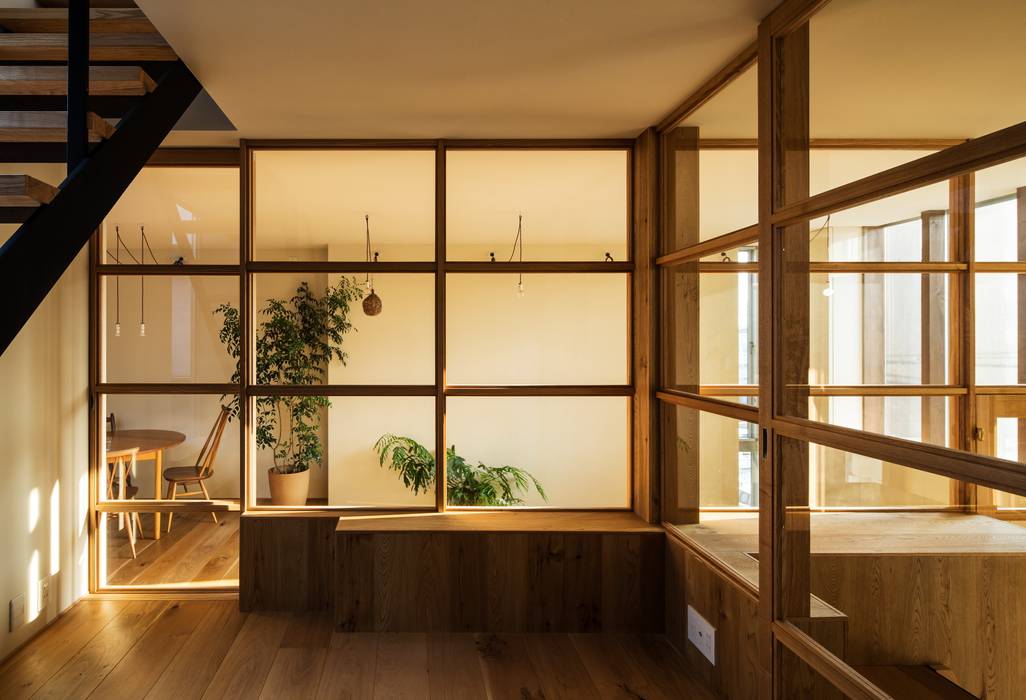 House in Funamachi, Mimasis Design／ミメイシス デザイン Mimasis Design／ミメイシス デザイン Living room