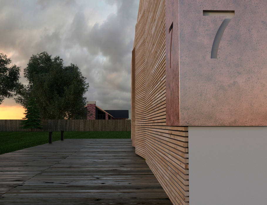 2.BOX house, Grynevich Architects Grynevich Architects Case in stile minimalista Legno Effetto legno