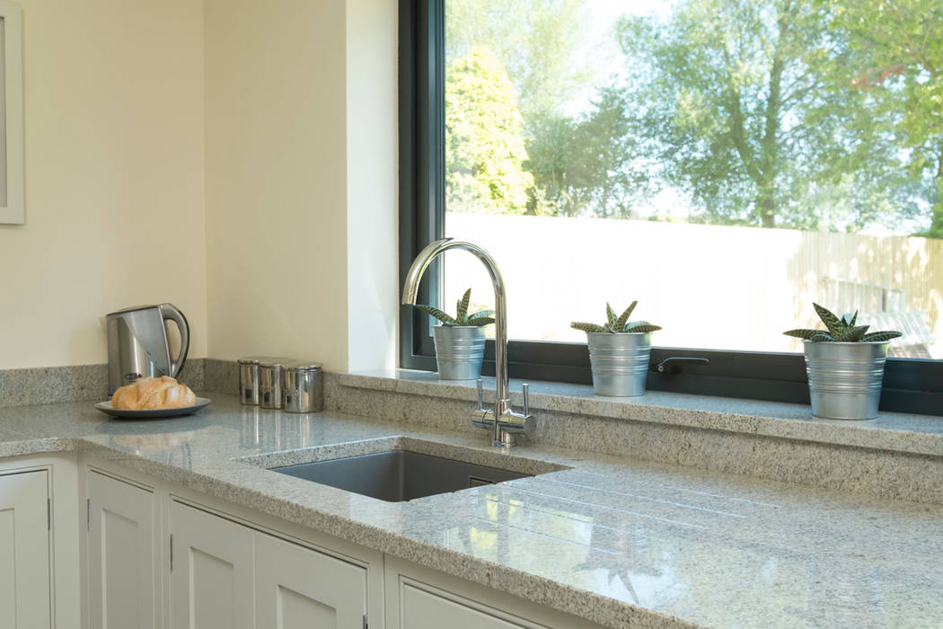 two shades of grey Chalkhouse Interiors Kitchen Wood Wood effect