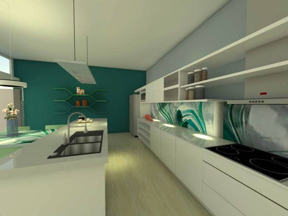 PROYECTO "CASA MODELO" -aún sin ejecutar, ER Design. @eugeriveraERdesign ER Design. @eugeriveraERdesign Dapur Modern