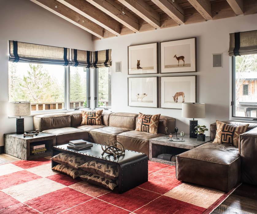 Truckee Residence, Antonio Martins Interior Design Inc Antonio Martins Interior Design Inc Eclectic style living room